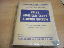 Antonín Osička - Velký anglicko-český slovník UNIKUM (1948)