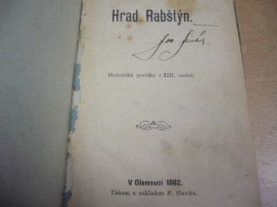 Hrad Rabštýn. Historická povídka z XIII. století (1882)