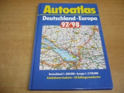 Autoatlas Deutschland. Europa 97/98. Deutschland 1:500 000, Europa 1:2 750 000, Autobahnservicekarte, 28 Ballungsraumkarten.