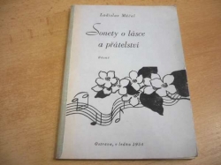 Ladislav Máčal - Sonety o lásce a přátelství. Básně (1954)