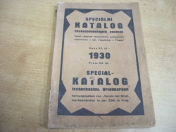Speciální katalog československých známek 1930. Special-Katalog tschechoslov. Briefmarken (1930)