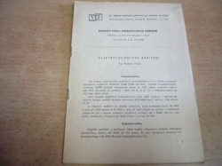 Vladimír Hrbek - Elektrotechnická zařízení. Konference Světový vývoj energetického zařízení (1956) 