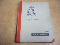 Vítězslav Hálek - Pod pustým kopcem. Povídka (1940) ed. Odkaz národu  