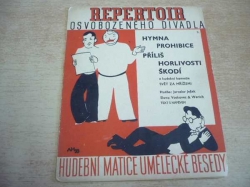 Jaroslav Ježek - Hymna prohibice. Příliš horlivosti škodí. Z hudební komedie Svět za mřížemi. Reperotoir Osvobozeného divadla (1933) 