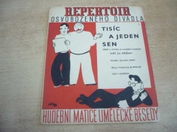 Jaroslav Ježek - Tisíc a jeden sen. Tango a píseň. Z hudební komedie Svět za mřížemi. Reperotoir Osvobozeného divadla (1933)  