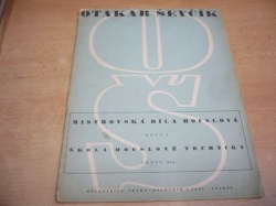 Otakar Ševčík - Mistrovská díla houslová, Opus 1. Škola houslové techniky, sešit III. (1901)