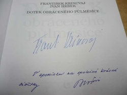 František Krincvaj - Dotek obráceného půlměsíce (1994) PODPIS AUTORA !!!
