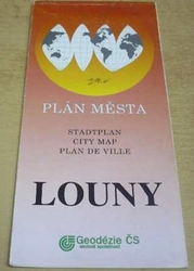 Louny. Plán města (1996) mapa 