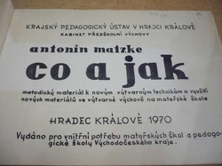 Antonín Matzke - Co a jak (1970)