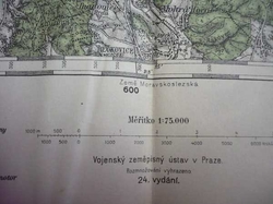 Mapa Boskovice 1: 75 000