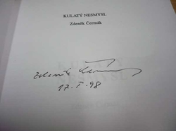 Zdeněk Čermák - Kulatý nesmysl (1997) PODPiS AUTORA !!!