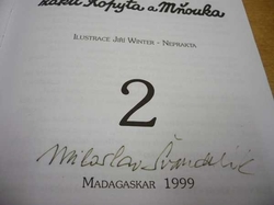Miloslav Švandrlík - Neuvěřitelné příhody žáků Kopyta a Mňouka 2 (1999) PODPIS AUTORA !!!