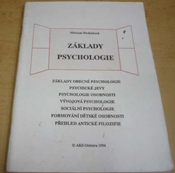 Miriam Prokešová - Základy psychologie (1994)