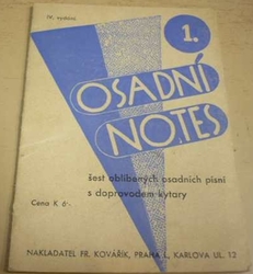 Osadní notes 1. Šest oblíbených osadních písní s doprovodem kytary (1942)