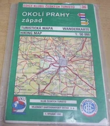 Okolí Prahy - západ 1 : 50 000 (1992) mapa     