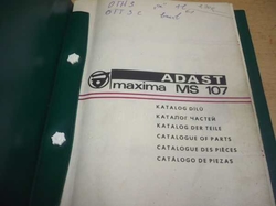 ADAST MAXIMA MS 107. Katalog dílů (1976) šestijazyčná