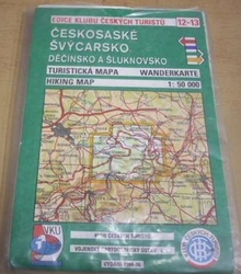 Českosaské Švýcarsko. Děčínsko a Šluknovsko 1 : 50 000 (1996) mapa 