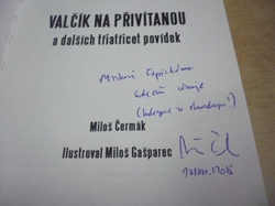 Miloš Čermák - Valčík na přivítanou a dalších třiatřicet povídek (2015) PODPIS AUTORA !!!