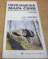 J. Svoboda - Geologická mapa ČSSR. Mapa předčtvrtohorních útvarů. List Liberec 1 : 200 000 (1990)
