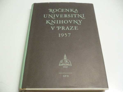 Ročenka universitní knihovny v Praze 1957 (1958)