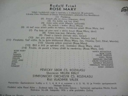 LP FRIML - Rose Marie
