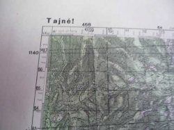 Mapa - TURZOVKA 1952 (Tajné!)