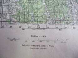 Mapa - TURZOVKA 1952 (Tajné!)
