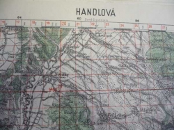 Mapa - HANDLOVÁ 1951 (Tajné!)