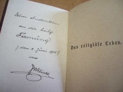 P. Hilmann Felch - Das religiöse Leben (1903) německy