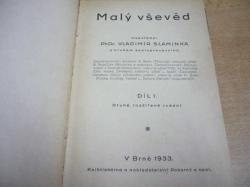 Vladimír Slaminka - Malý vševěd. Díl I. (1933)