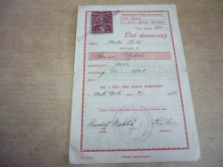 List domovský Mala Bělá (1933)