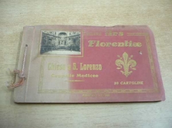 Ars Florentiae. Chiesa di S. Lorenzo. Cappelle Medicee. 20 Cartoline (cca 1929) italsky