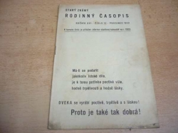 Starý známý, rodinný časopis, ročník XVI, č. 12 - prosinec 1932 (1932)
