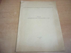 E. F. Petres - Früheisenzeitliche Funde im Komitat Fejér. V ranném věku železa se nachází v kraji Fejér (1958) německy, archeologie