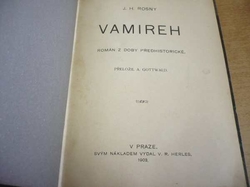 J. H. Rosny - Vamireh. Román z doby předhistorické (1903)