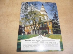 Pohlednice Maryland State House. Annapolis, Maryland (1961)