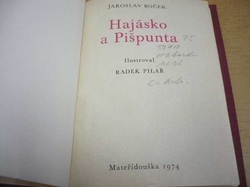 Jaroslav Boček - Hajásko a Pišpunta. Hana Doskočilová - Ukradený orloj (1974)