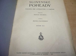 Štefan Krčméry - Slovenské pohĺady. Časopis pre literatúru a umenie (1929) slovensky