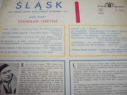 LP Śląsk ‎– The Polish Song And Dance Ensemble - Vol. 1