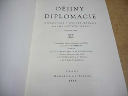 Dějiny diplomacie III. 1919 - 1939 (1949)