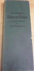 Jean Bergmann - Universal-Rechner (1920) Německy