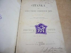 Václav Petrů - Čítanka pro nižší třídy středních škol (1894)