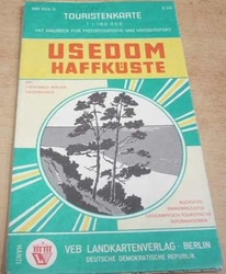 Usedom Haffkuste (1970) mapa. DDR