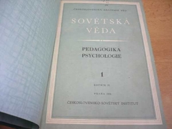 Sovětská věda. Pedadogika - Psychologie IV. 1954 (1954)
