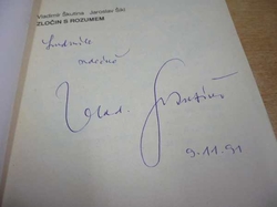 Vladimír Škutina - Zločin s rozumem (1990) PODPIS AUTORA !!!