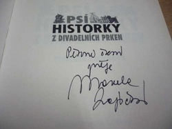 Marcela Zajíčková - Psí historky z divadelních prken (2006) PODPIS AUTORKY !!!