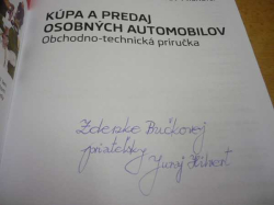 Juraj Hilvert - Kúpa a predaj osobných automobilov (2015) slovensky. PODPIS AUTORA !!!