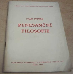 Ivan Sviták - Renesanční filosofie (1957)