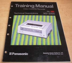 Video Cassette Recorder Panasonic NV 3000. Training Manula. Anglicky
