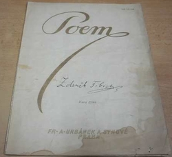 Zdeněk Fibich - Poem. Pro klavír (1910) noty